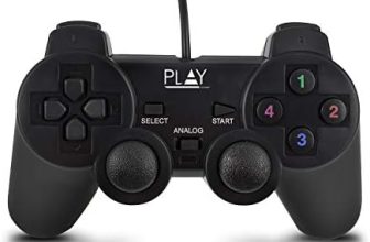 Ewent PL3330 Play Controlador para Juegos USB con Cable, Negro