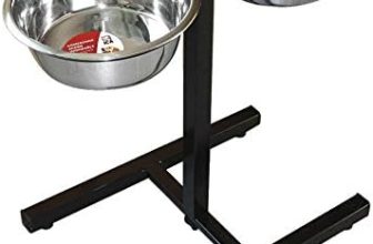 ICA CAR2210 Comedero de Acero Inoxidable Regulable, Gris