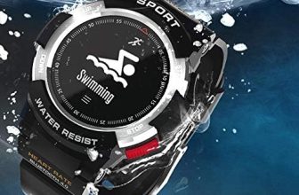 2018 nuevos relojes inteligentes F6 Smartwatch pulsera al aire libre GPS IP68 impermeable multideporte reloj hombres dispositivos portátiles PK EX17 F5 (negro/con caja al por menor)