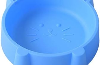 LHLHMRecipiente Para Mascotas Recipiente Redondo Simple Recipiente De Plástico Para Perros Utensilios Para Alimentos Para Mascotas Suministros Para Mascotas