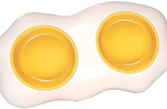 Cuencos para gatos para alimentos y agua | Cuenco doble para gatos en huevo | Juego cuencos comida y agua para cachorros, cuencos para mascotas para alimentar perros pequeños, medianos