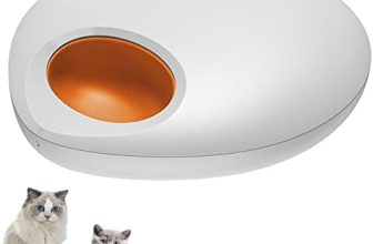 Alimentador automático para gatos, alimentador inteligente programable para gatos con recordatorio de música, dispensador de alimentos secos para mascotas con control de porciones para perros pequeños