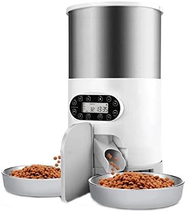 NUOPAIPLUS Alimentador automático de Mascotas, Alimentador automático Inteligente for Perros y Gatos, dispensador de Alimentos Secos de 4,5 litros, Adecuado for Mascotas pequeñas y Medianas