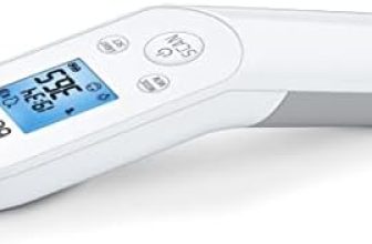 Beurer FT 85 Termómetro digital de infrarrojos sin contacto, termómetro rápido para la medición higiénica y segura de la temperatura corporal en la frente
