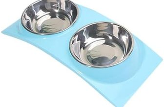 Tytlyworth Cuencos para Perros de Acero Inoxidable | Cuencos elevados para Comida y Agua – Juego de Cuencos Dobles para Perros con Cuenco alimentador para Mascotas, Adecuado para Gatos, Cachorros