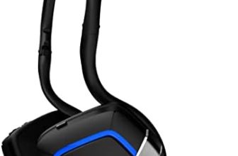 HUHD Auriculares Gaming Inalámbricos para Nintendo Switch, Cascos Gaming Inalámbricos para Juegos para PC PS4 PS5 Cascos Gaming con Micrófono Sonido Envolvente Estéreo 3D,Negro