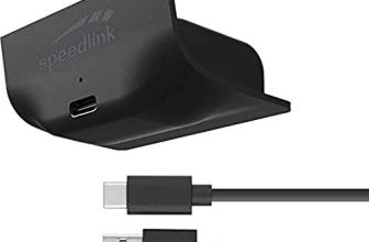 Speedlink PULSE X Play & Charge Kit – Banco de carga con accesorio para mando X/S de la serie Xbox, para 8 horas adicionales de juego, negro