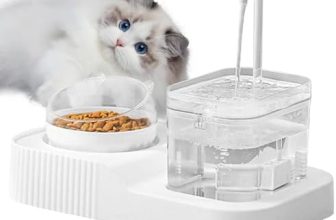 Eolaks Comedero para Mascotas – Dispensador de Alimentos alimentador de tazones 2 en 1,Juego de Cuencos Desmontables para Comida húmeda y Seca para Gatos, para Mascotas pequeñas y Medianas