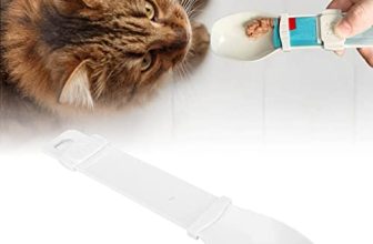 Luqeeg Cuchara Deslizante con Tira para Gatos, Cuchara de Alimentación Multifuncional para Gatos, Cucharas para Mascotas, Comedero para Gatos, Cuchara Dispensadora de Golosinas Húmedas