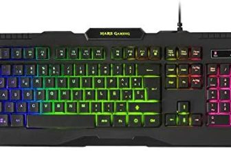 MARSGAMING Mars Gaming MRK0, Teclado Gaming, RGB Rainbow, Antighosting, Layout Español