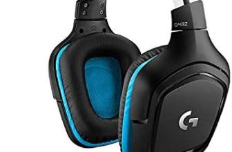 Logitech G432 Auriculares Gaming con Cable, Sonido 7.1 Surround, DTS Headphone:X 2.0, Transductores 50mm, USB y Jack Audio 3, 5mm, Microfóno Volteable, Peso Ligero (Reacondicionado)