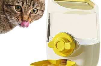 Gomice Cuenco de Comida para Hurones para Jaula,Dispensador de Agua para Perrera – Comedero y Agua automáticos para Gatos, Cuenco Colgante para Comida de Mascotas, Colores Dulces, Alta Capacidad