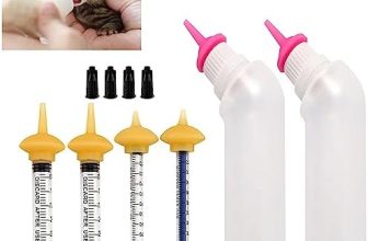 Gufastoe Pezón de silicona para alimentación de mascotas con biberón y jeringas para cachorros, perros, gatos u otras mascotas (modelo 1)