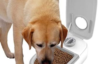 LOVOICE Comederos automáticos para Mascotas,Comedero automático para Perros – alimentación Mascotas Diseño Temporizador programable Alimenta Alimentos húmedos o Secos 48 Horas