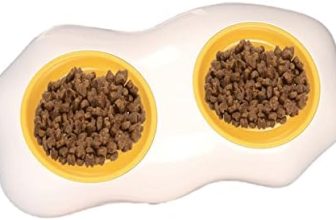 Zceplem Cuencos para Perros,Cuencos Dobles para Perros en Huevo | Juego Cuencos Comida y Agua para Cachorros, Cuencos para Mascotas para Alimentar Perros pequeños, medianos y Grandes