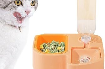 EACTEL Cuencos Comida y Agua para Perros | Cuenco para Mascotas con dispensador Agua automático,Cuenco para Mascotas alimentación y riego Multifuncional antivómito Desmontable 500