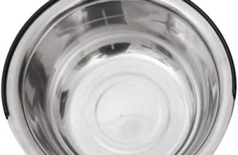 VILLCASE Cuencos de alimentación para perros, 250 ml colgantes para mascotas de acero inoxidable, pájaros, color plateado