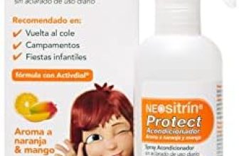 Neositrín Protect Spray Acondicionador sin clarado que repele los piojos – Protege y Desenreda – Aroma a Naranja y Mango – Para uso diario a partir de 1 año – 100ml