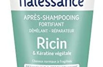 Natessance Capillaire Après-shampooing Conditionneur À L’huile de Ricin et Kératine Végétale 150 ml