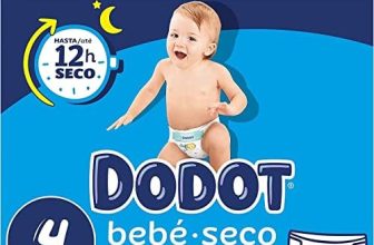 Dodot Pañales Bebé-Seco Talla 4 (9-14 kg), 256 Pañales con Protección Antifugas, Pack Mensual