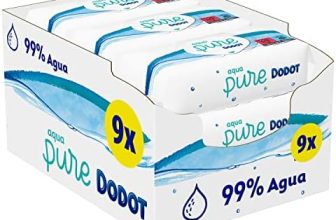 Dodot Toallitas Aqua Pure para Bebé, 99% Agua, 432 Unidades, ( Paquete de 9 x48)