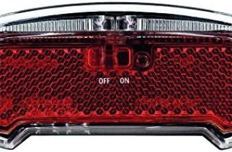 Axa 93912895SC, Riff, LED Luz Trasera, Unisex adulto, Rojo, Talla única