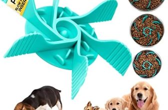 Inserto de cuencos de alimentación lenta para perros, comedero lento cortable para gatos y perros, comedero para mascotas con 18 ventosas, suministros de alimentación para la mayoría de cuencos para